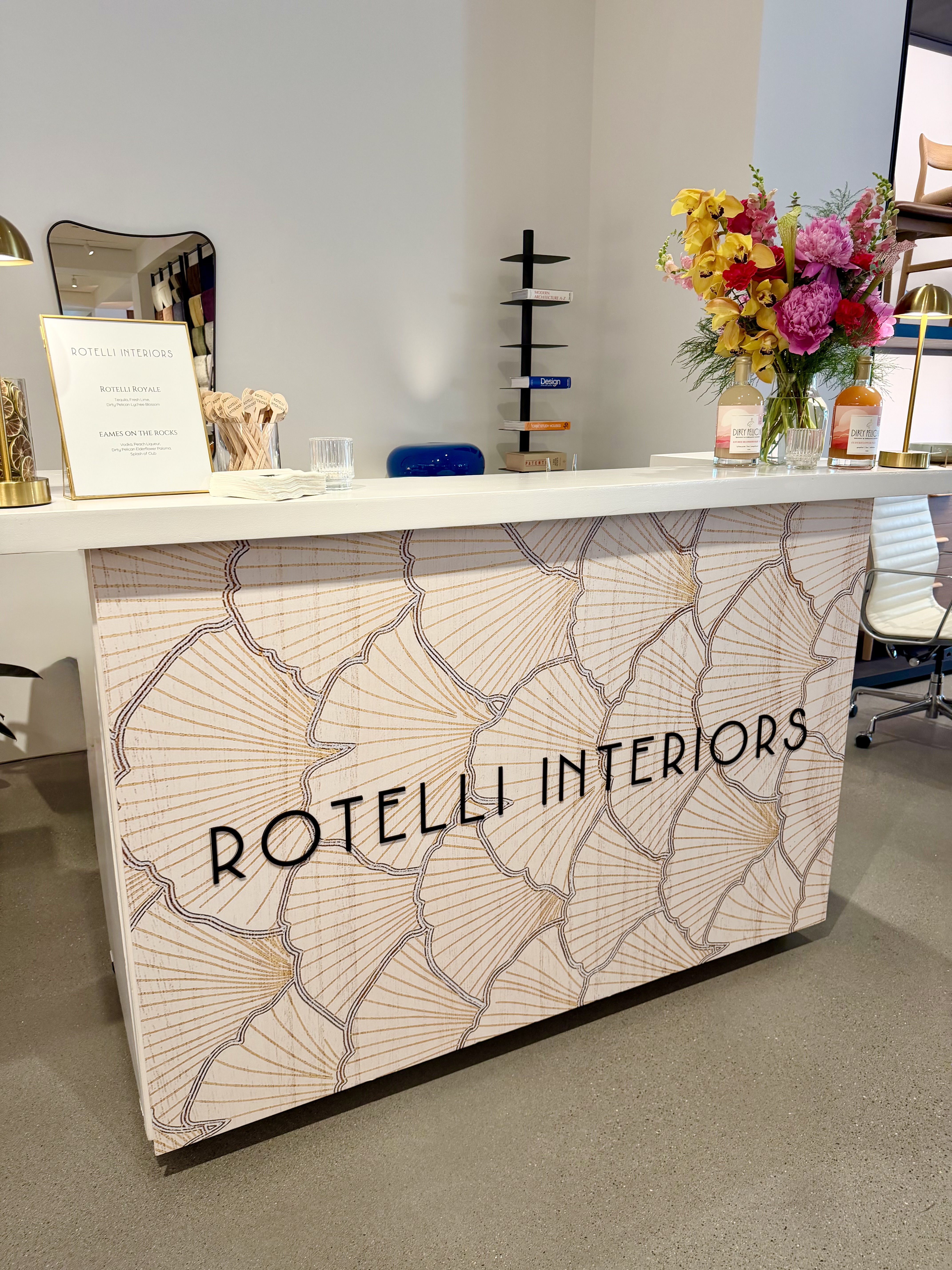 Branded bar wrap at brand activation event