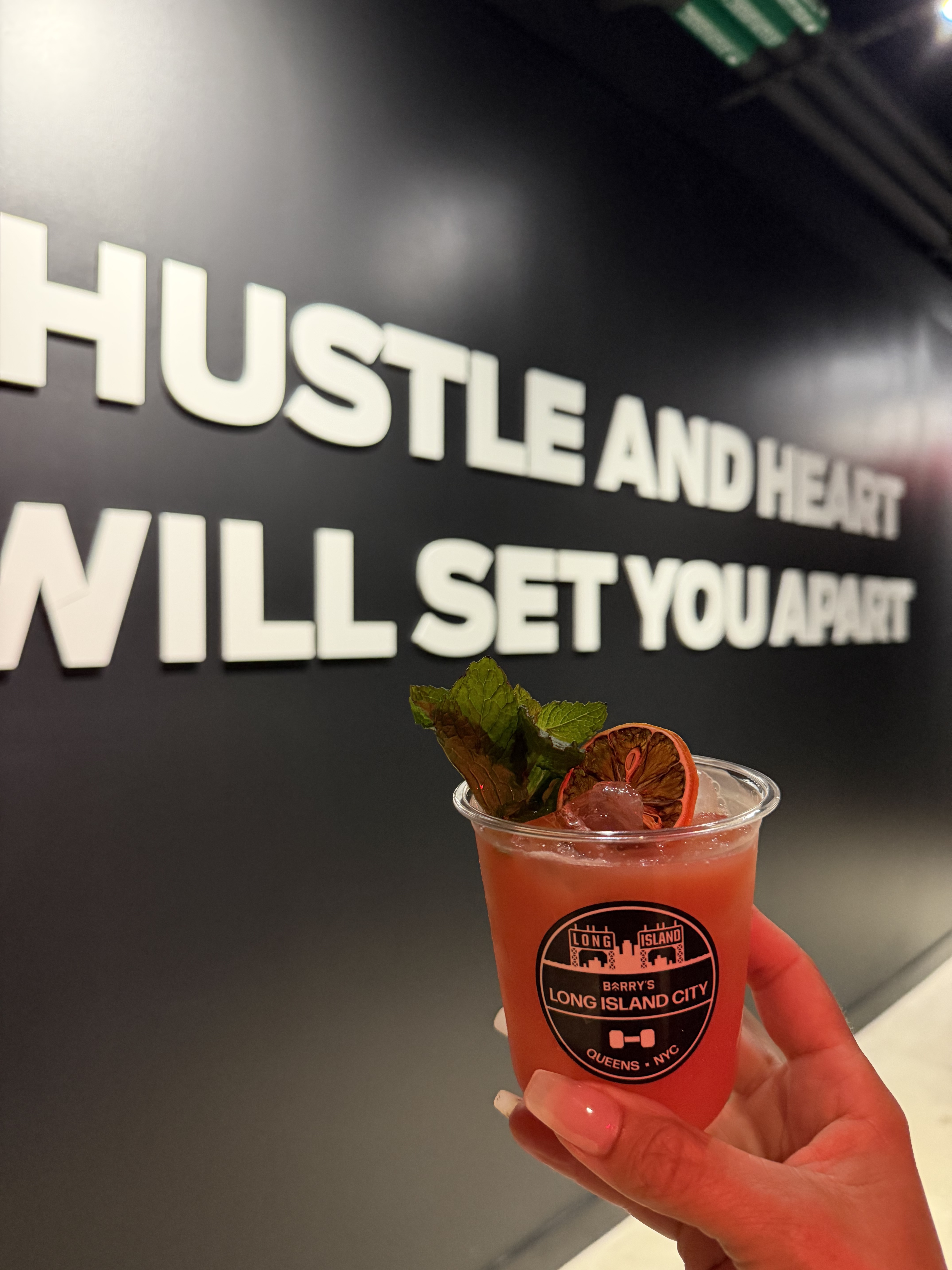 Custom branded cocktail cups at Stiir event