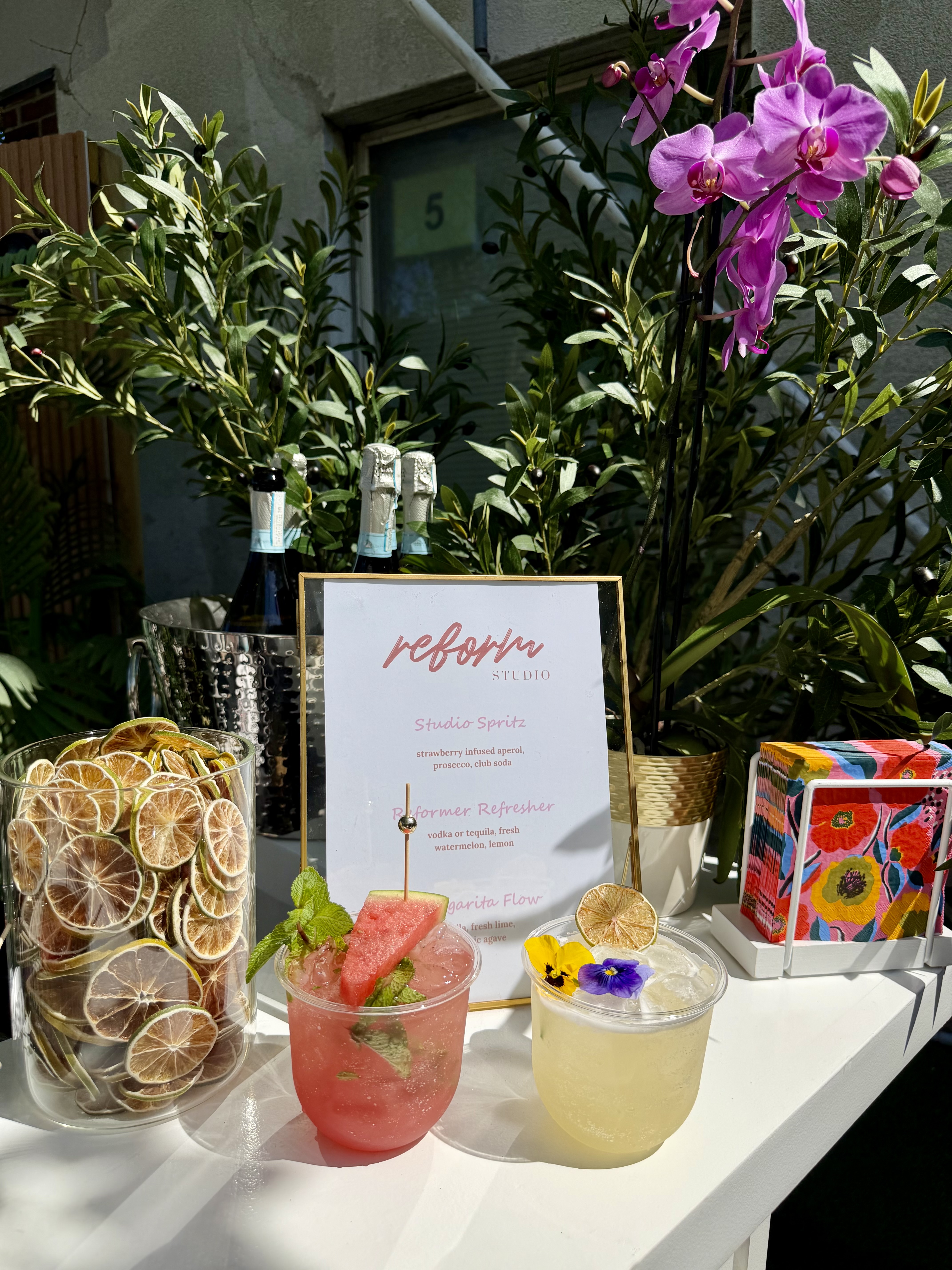Custom menus for corporate mobile bar